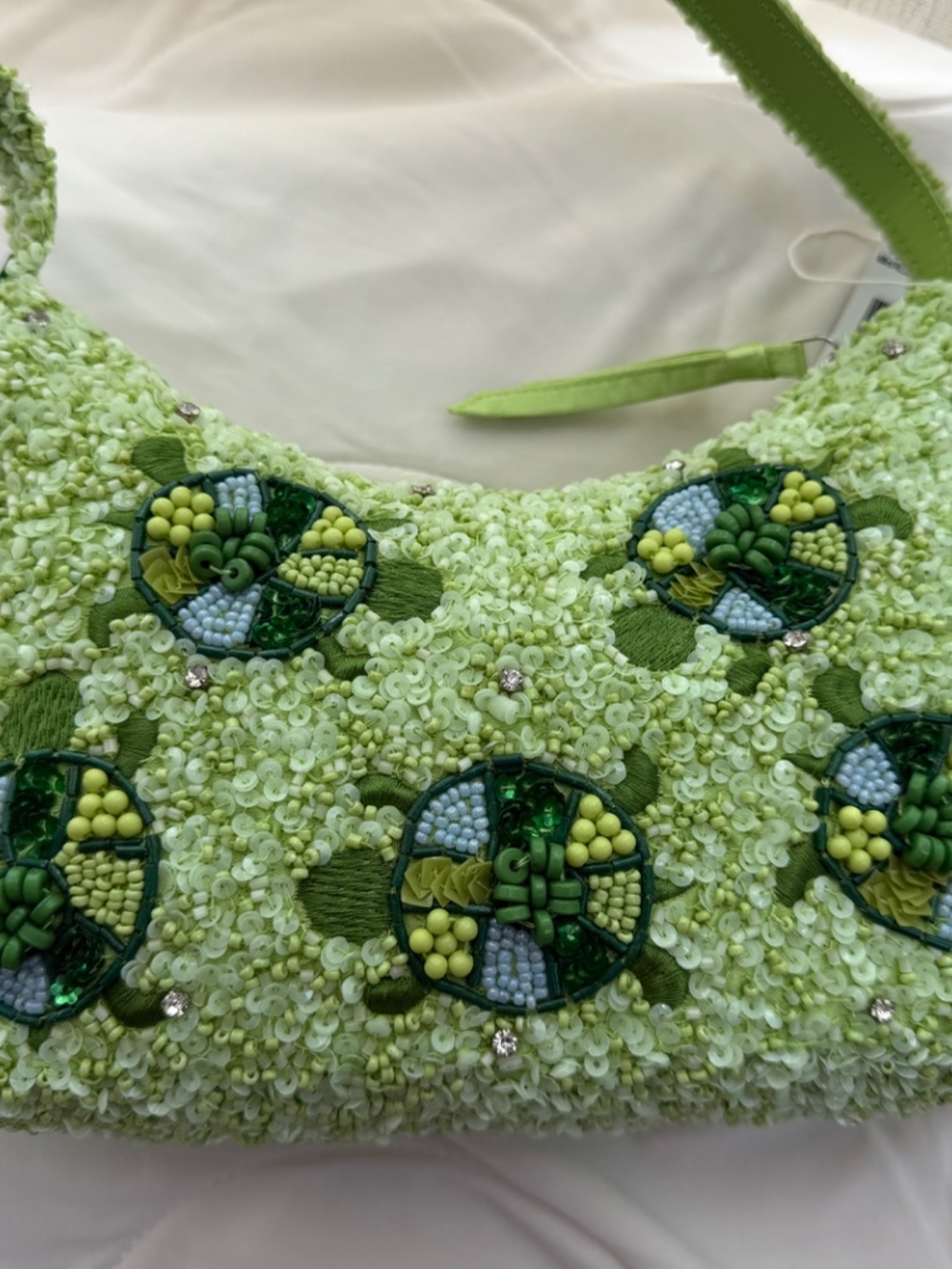 Vera Bradley Mini Roxbury Crescent Beaded Shoulder Bag - Picture 2 of 7